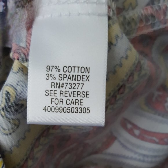 Dana Buchman Paisley Button Down Shirt NEW - Picture 3 of 4